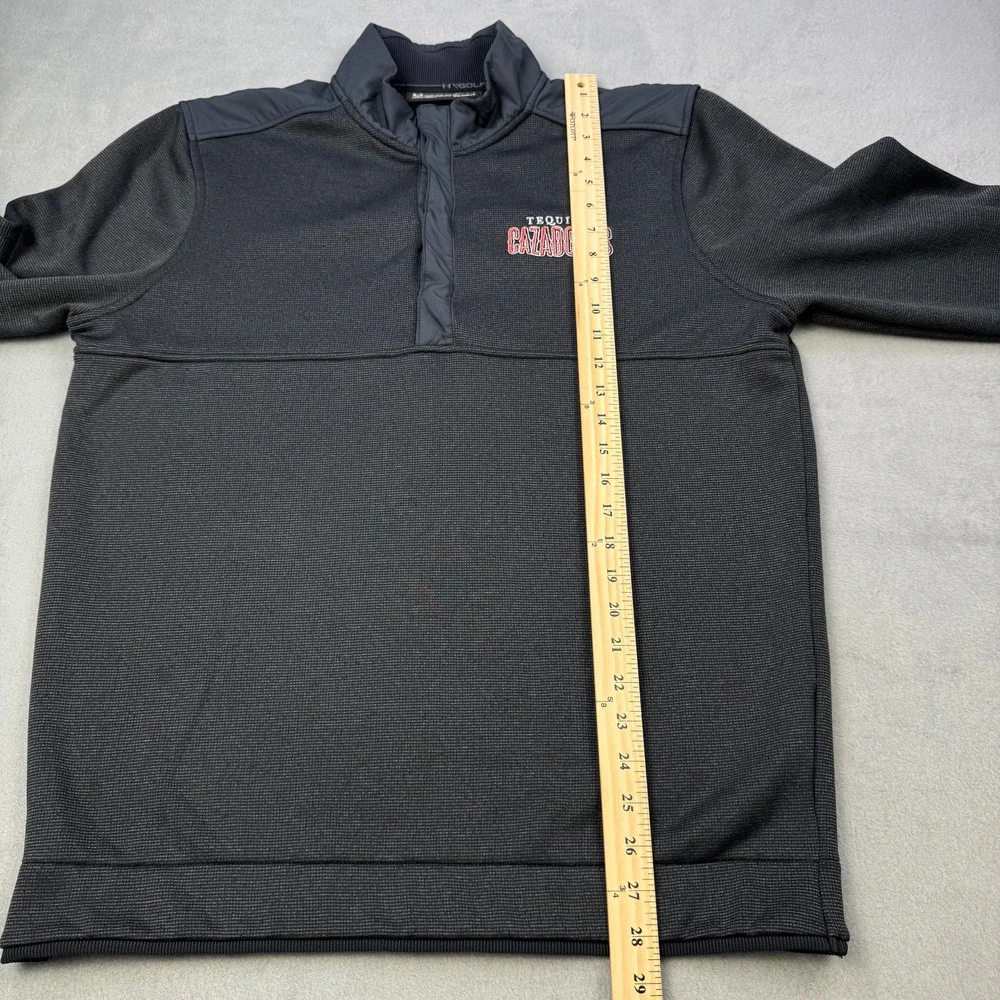 Under Armour Golf Sweatshirt Mens Large Gray 1/4 Zip ColdGear Tequila Cazadores